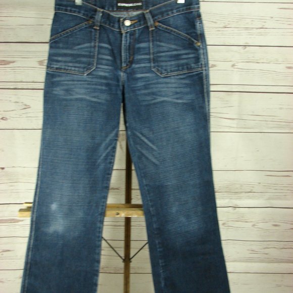 Express Jeans Precision Fit Snap Bk Pockets Sz 7/8 - Picture 7 of 16